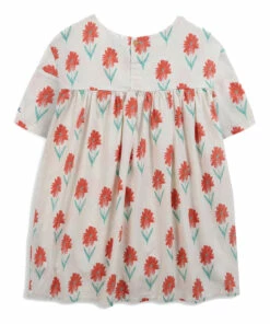 Best deal ✔️ Organic Cotton Flower 👗 Dress Ecru Bobo Choses Fashion Children 😀 -Outlet Kids' Fashion Store organic cotton flower dress ecru bobo choses fashion children 4