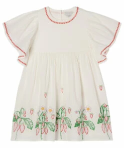 Cheapest 😀 Organic Cotton Flower 👗 Dress White Stella McCartney Kids Fashion Teen, Children ❤️