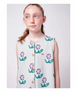 Brand new ✔️ Organic Cotton Flower Jumpsuit Green water Bobo Choses Fashion Children ✔️ -Outlet Kids' Fashion Store organic cotton flower jumpsuit green water bobo choses fashion children 4