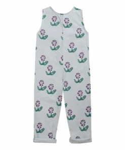 Brand new ✔️ Organic Cotton Flower Jumpsuit Green water Bobo Choses Fashion Children ✔️ -Outlet Kids' Fashion Store organic cotton flower jumpsuit green water bobo choses fashion children 5