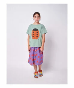 Buy ✔️ Organic Cotton Flower Midi Skirt Purple Bobo Choses Fashion Children 💯 -Outlet Kids' Fashion Store organic cotton flower midi skirt purple bobo choses fashion children 2