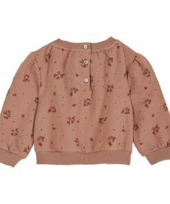 Best deal 🌟 Organic Cotton Flower Sweatshirt Dusty Pink Emile et Ida Fashion Baby, Children 😍 -Outlet Kids' Fashion Store organic cotton flower sweatshirt dusty pink emile et ida fashion baby children 2
