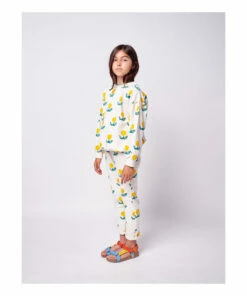 Cheap ⌛ Organic Cotton Flower Sweatshirt Ecru Bobo Choses Fashion Children ⭐ -Outlet Kids' Fashion Store organic cotton flower sweatshirt ecru bobo choses fashion children 2