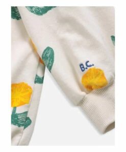 Cheap ⌛ Organic Cotton Flower Sweatshirt Ecru Bobo Choses Fashion Children ⭐ -Outlet Kids' Fashion Store organic cotton flower sweatshirt ecru bobo choses fashion children 6