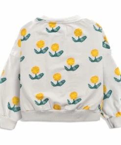 Cheap ⌛ Organic Cotton Flower Sweatshirt Ecru Bobo Choses Fashion Children ⭐ -Outlet Kids' Fashion Store organic cotton flower sweatshirt ecru bobo choses fashion children 7