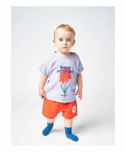 Brand new 🔔 Organic Cotton Flower T-shirt Mauve Bobo Choses Fashion Baby, Children 🤩 -Outlet Kids' Fashion Store organic cotton flower t shirt mauve bobo choses fashion baby children 2