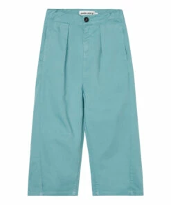 Buy 👍 Organic Cotton Flowy Trousers Light blue Main Story Fashion Teen, Children ❤️