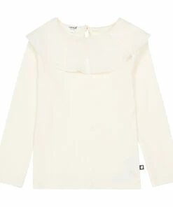 Cheap 👍 Organic Cotton Frill T-shirt White Oeuf NYC Fashion Children 💯