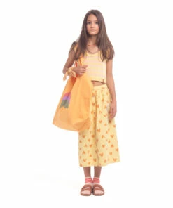 Cheapest 🔥 Organic Cotton Heart Skirt Yellow Piupiuchick Fashion Teen, Children ⌛ -Outlet Kids' Fashion Store organic cotton heart skirt yellow piupiuchick fashion teen children 2