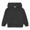 Wholesale 🤩 Organic Cotton Hooded Cardigan Black Gray Label Fashion Children ⌛