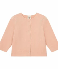 Deals 🎉 Organic Cotton Hooded Cardigan Pink Gray Label Fashion Children ✨