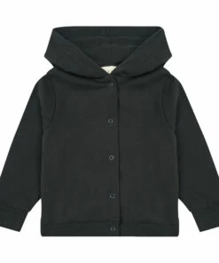New ๐ Organic Cotton Hoodie Black Gray Label Fashion Children ๐