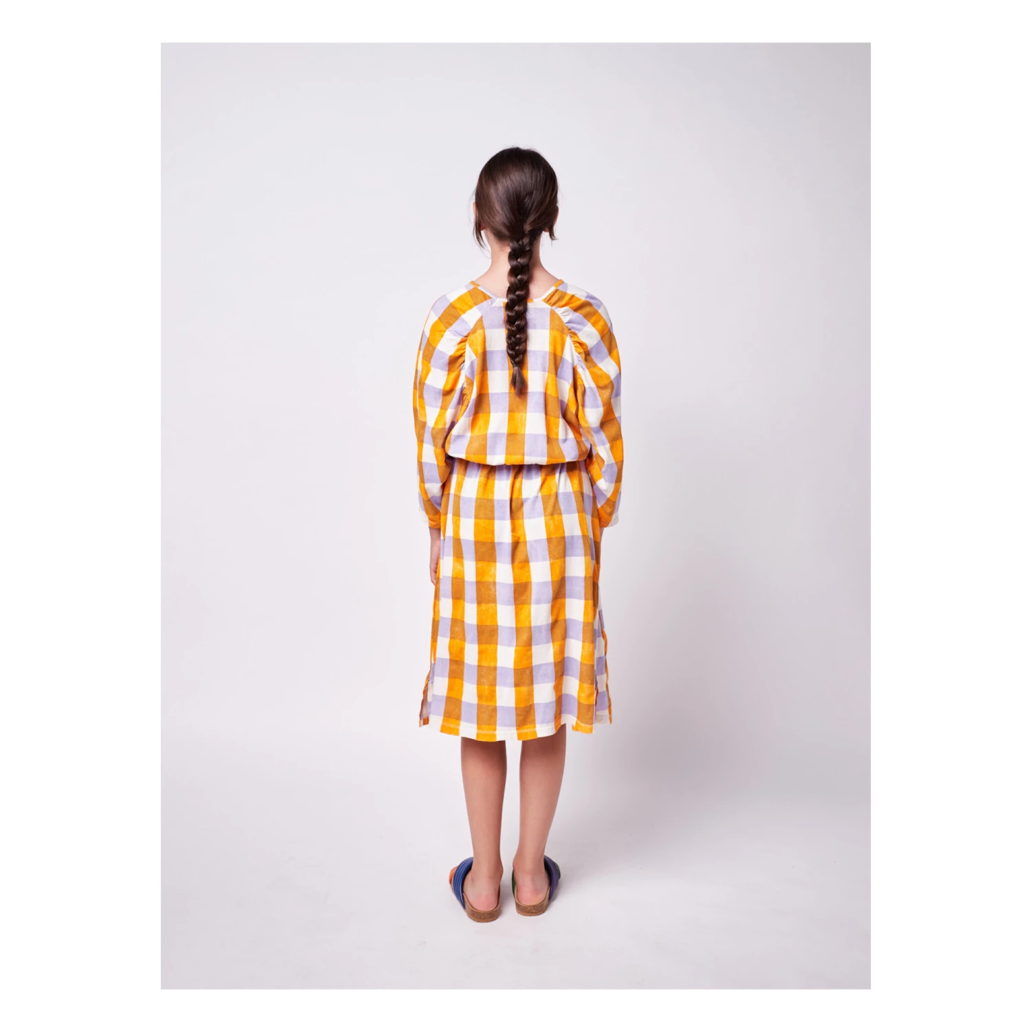 Brand new ❤️ Organic Cotton Jersey Checked 👗 Dress Orange Bobo Choses Fashion Children 🌟 5 Brand new ❤️ Organic Cotton Jersey Checked 👗 Dress Orange Bobo Choses Fashion Children 🌟 - Image 5