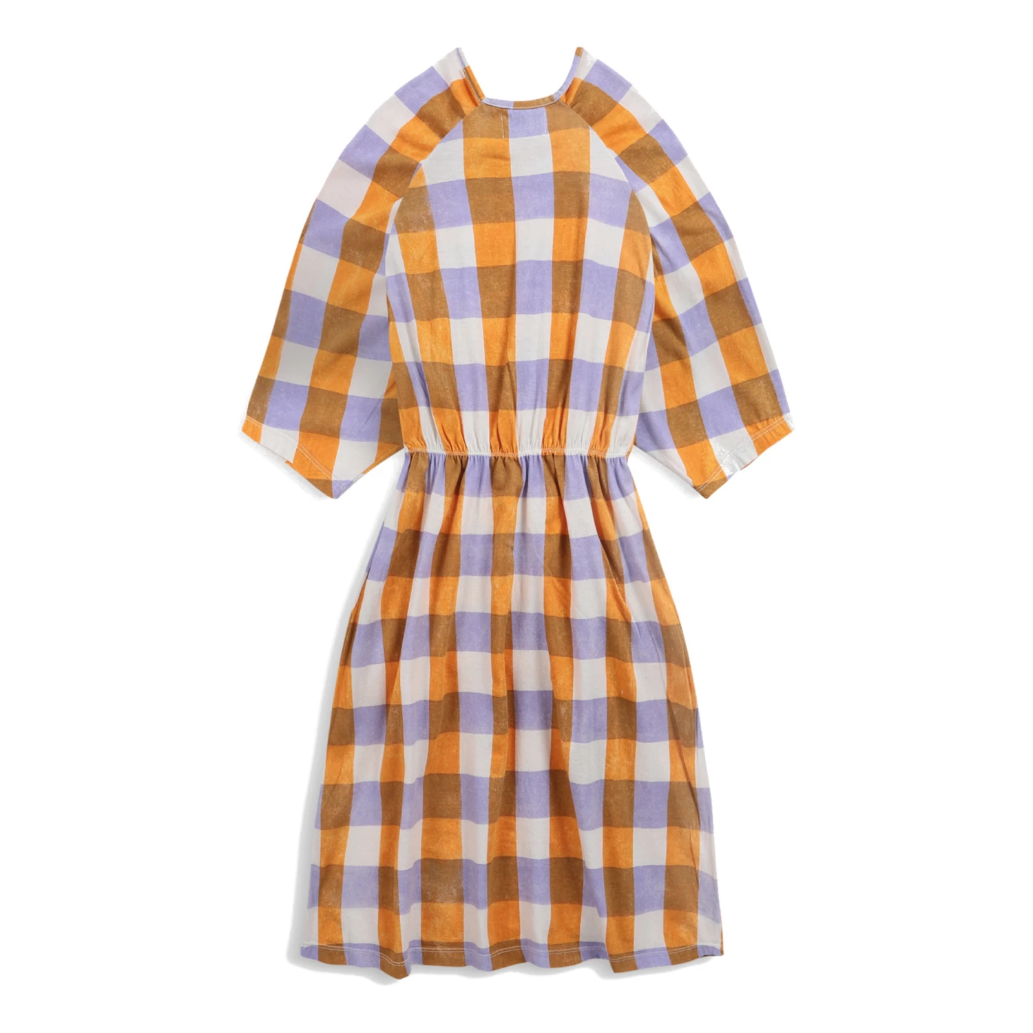 Brand new ❤️ Organic Cotton Jersey Checked 👗 Dress Orange Bobo Choses Fashion Children 🌟 6 Brand new ❤️ Organic Cotton Jersey Checked 👗 Dress Orange Bobo Choses Fashion Children 🌟 - Image 6