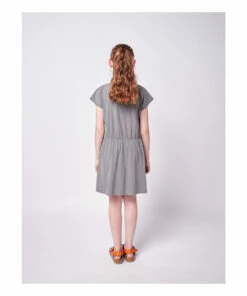 Promo ⌛ Organic Cotton Jersey Flower 👗 Dress Grey Bobo Choses Fashion Children 🌟 -Outlet Kids' Fashion Store organic cotton jersey flower dress grey bobo choses fashion children 3