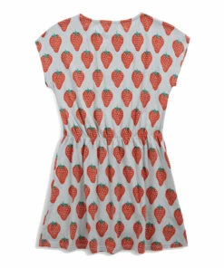 Best Pirce ✨ Organic Cotton Jersey Strawberry 👗 Dress Light grey Bobo Choses Fashion Children ✔️ -Outlet Kids' Fashion Store organic cotton jersey strawberry dress light grey bobo choses fashion children 4