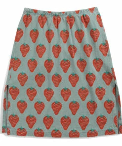 Deals 🎉 Organic Cotton Jersey Strawberry Midi-Skirt Green water Bobo Choses Fashion Children 🧨