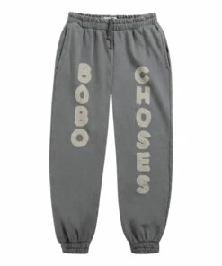 Budget 🎁 Organic Cotton Joggers Grey Bobo Choses Fashion Children 🔥