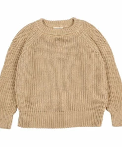 Best deal 🔔 Organic Cotton Jumper Beige Búho Fashion Children 🌟