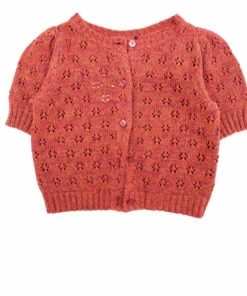 Brand new 🌟 Organic Cotton Knit Cardigan Red Longlivethequeen Fashion Teen, Children ⭐
