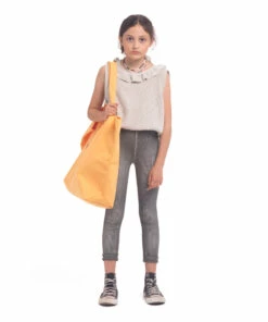 Budget 🌟 Organic Cotton Knitted Top Light grey Piupiuchick Fashion Teen, Children ✨ -Outlet Kids' Fashion Store organic cotton knitted top light grey piupiuchick fashion teen children 5