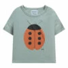 Cheapest 👍 Organic Cotton Ladybird T-shirt Sage Bobo Choses Fashion Baby, Children 🎉