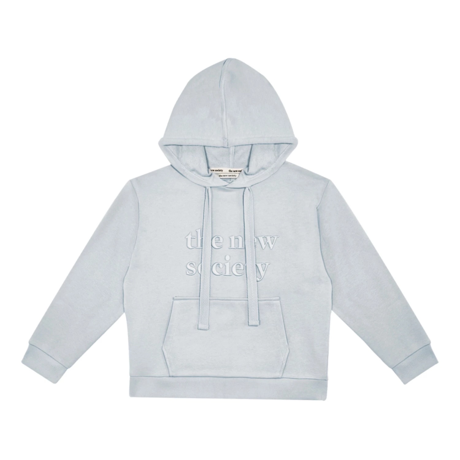 Discount ๐คฉ Organic Cotton Logo Hoodie Light blue the new society Fashion Teen, Children ๐ 1 Discount ๐คฉ Organic Cotton Logo Hoodie Light blue the new society Fashion Teen, Children ๐
