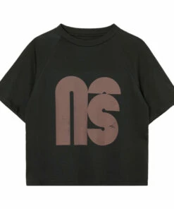 Outlet 🌟 Organic Cotton Logo T-shirt Black Main Story Fashion Teen, Children 🔥