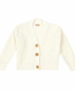 Discount 🧨 Organic Cotton Mate Cardigan Off white Poudre Organic Fashion Teen, Baby, Children, Adult 👏