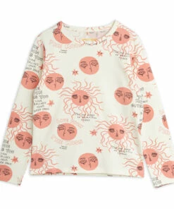 Outlet ✔️ Organic Cotton Moon T-shirt Ecru Mini Rodini Fashion Baby, Children 🎁