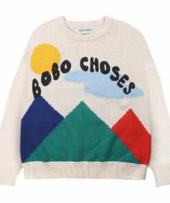 Cheapest 🔥 Organic Cotton Mountain Jumper Ecru Bobo Choses Fashion Children 👏