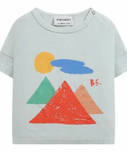 Best deal ๐ฏ Organic Cotton Mountain T-shirt Green water Bobo Choses Fashion Baby, Children ๐ฅ