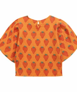 Budget 🔔 Organic Cotton Muslin Strawberry Blouse Orange Bobo Choses Fashion Children 💯 11 Budget 🔔 Organic Cotton Muslin Strawberry Blouse Orange Bobo Choses Fashion Children 💯 -Outlet Kids' Fashion Store organic cotton muslin strawberry blouse orange bobo choses fashion children 5