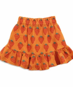 Outlet 🤩 Organic Cotton Muslin Strawberry Skirt Orange Bobo Choses Fashion Children 💯 -Outlet Kids' Fashion Store organic cotton muslin strawberry skirt orange bobo choses fashion children 4