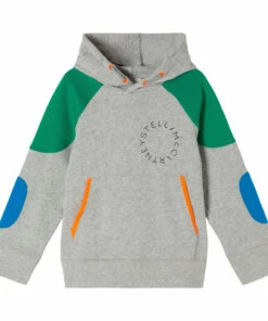 Discount ⌛ Organic Cotton Oversized Hoodie - Active Wear Collection - Grey Stella McCartney Kids Fashion Teen, Children ⭐