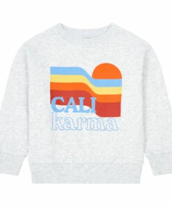 Hot Sale โ Organic Cotton Palm Tree Hoodie Heather grey Hundred Pieces Fashion Teen, Children ๐ฅ