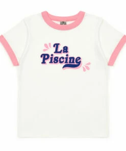 Best Pirce 🧨 Organic Cotton Piscine T-shirt Ecru Bonton Fashion Children 🛒