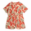 Best Sale 🔥 Organic Cotton Playsuit Orange Mini Rodini Fashion Baby, Children 👍