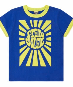 Coupon 😀 Organic Cotton Plein Soleil T-shirt Blue Bonton Fashion Children 🔔