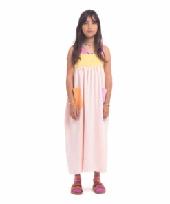 Top 10 💯 Organic Cotton Pocket 👗 Dress Pale pink Piupiuchick Fashion Children 😍 -Outlet Kids' Fashion Store organic cotton pocket dress pale pink piupiuchick fashion children 4