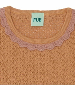 Discount 🔔 Organic Cotton Pointelle T-shirt Apricot FUB Fashion Children 🎁 -Outlet Kids' Fashion Store organic cotton pointelle t shirt apricot fub fashion children 1