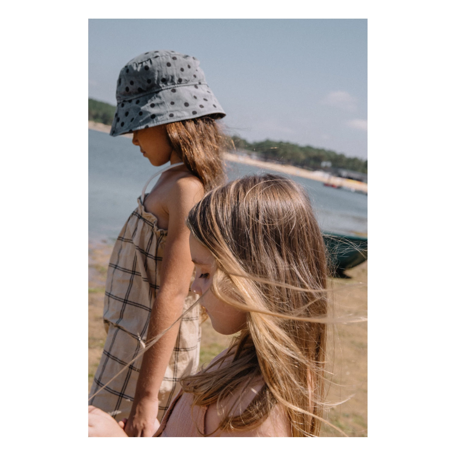 Brand new 💯 Organic Cotton Polka Dot Hat Grey Búho Fashion Children 😀 3 Brand new 💯 Organic Cotton Polka Dot Hat Grey Búho Fashion Children 😀 - Image 3