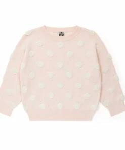 Best reviews of 👍 Organic Cotton Polka Dot Jumper Pale pink Bonton Fashion Children 🎉