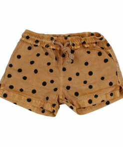 Hot Sale 👍 Organic Cotton Polka Dot Swim Trunks Ochre Búho Fashion Baby, Children 🧨