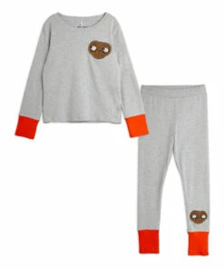 Discount ๐ Organic Cotton Pyjama Set - Mini Rodini x E.T Capsule Grey Mini Rodini Fashion Baby, Children ๐งจ