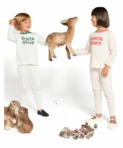 Outlet ⌛ Organic Cotton Pyjamas - ❄ Christmas Collection - Ecru Bonton Fashion Children ⭐ -Outlet Kids' Fashion Store organic cotton pyjamas christmas collection ecru bonton fashion children 3