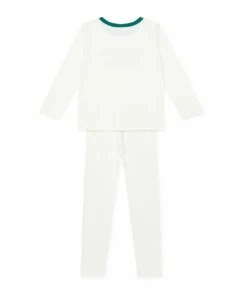 Outlet ⌛ Organic Cotton Pyjamas - ❄ Christmas Collection - Ecru Bonton Fashion Children ⭐ -Outlet Kids' Fashion Store organic cotton pyjamas christmas collection ecru bonton fashion children 5