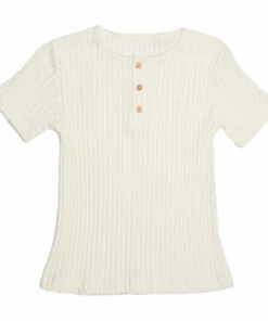 Buy 🛒 Organic Cotton Ribbed Long Pyjama Set White Suuky Fashion Children ❤️