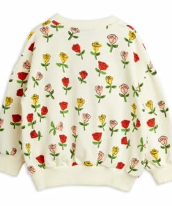 Flash Sale ❤️ Organic Cotton Rose Sweatshirt Ecru Mini Rodini Fashion Baby, Children 🎉 -Outlet Kids' Fashion Store organic cotton rose sweatshirt ecru mini rodini fashion baby children 2