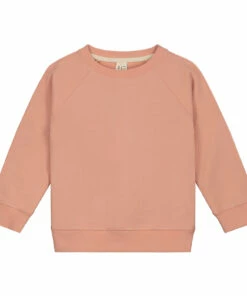 Hot Sale ⌛ Organic Cotton Round Neck Sweatshirt Peach Gray Label Fashion Baby, Children 😀